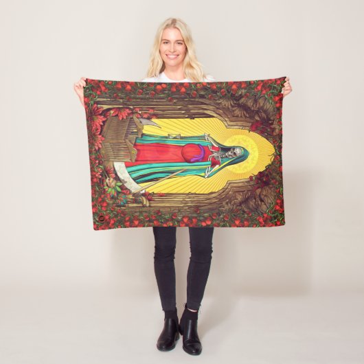 Tarot Sankt Muerte - heiliger Tod Fleecedecke (Beispiel)