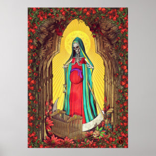 Tarot Sankt Muerte - heiliger Tod Poster