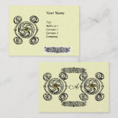 TAROT Schwarz-weiß Platin Visitenkarte (Vorne/Hinten)