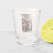 Tarot Shootglas - Die Teufel-Tarot-Karte Schnapsglas (Rückseite)