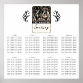 TAROT-Skelette Bride & Groom Seating Poster (Vorne)