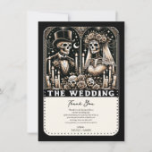 TAROT-Skelette Einladung (Vorderseite)