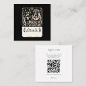 TAROT-Skelette Quadratische Visitenkarte (Vorne/Hinten)