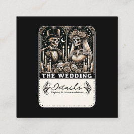 TAROT-Skelette Quadratische Visitenkarte