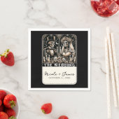 TAROT-Skelette Serviette (Beispiel)