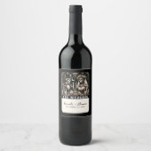 TAROT-Skelette Weinetikett (Vorderseite)