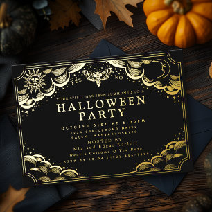 Tarot-Spirit-Board Halloween-Party Folien-Einladun Folieneinladung