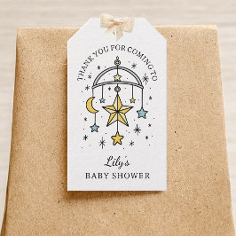 Tarot Stars Baby Boy Shower Thank You Favor Geschenkanhänger