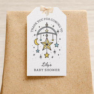 Tarot-Sterne Baby Boy Shower Dankeschön-Geschenkan Geschenkanhänger