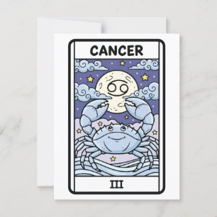 Tarot-Stil der Zodiac-Illustration Postkarte