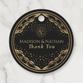 Tarot Sun and Moon Wedding Geschenkanhänger (Rückseite)