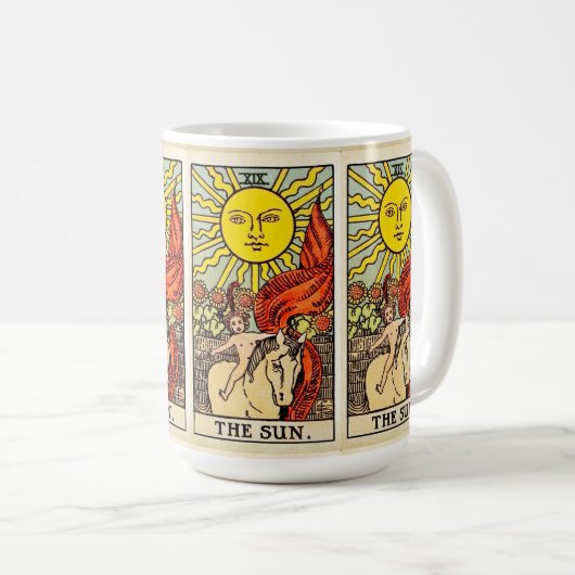 Tarot Sun Card Kaffeetasse (VorderseiteRechts)
