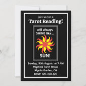 Tarot Sun Mystical Tarot Einladung (Vorderseite)