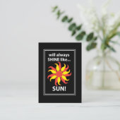 Tarot Sun Mystical Tarot Visitenkarte (Stehend Vorderseite)
