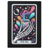 Tarot-Tee-Karte | Skeletthand Klemmbrett (Rückseite)