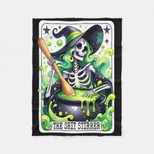 Tarot The Stirrer Funny Halloween Tarot Card Fleecedecke