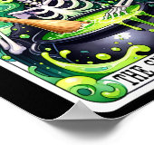 Tarot The Stirrer Funny Halloween Tarot Card Poster (Ecke)