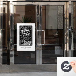 Tarot Thema Vintag Barber Fensteraufkleber