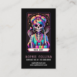 Tarot Theme Nail Tech Nail Art Business Card Visitenkarte