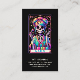 Tarot Theme Nail Tech Nail Art Business Card Visitenkarte