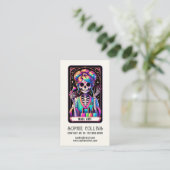 Tarot Theme Nail Tech Nail Art Business Card Visitenkarte (Stehend Vorderseite)