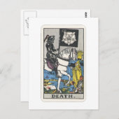 Tarot Tod Postkarte (Vorne/Hinten)