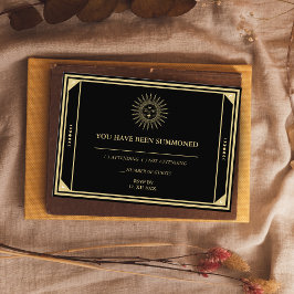 Tarot UAWG Elegante Gold Vintage Rote Kirche Santa Begleitkarte