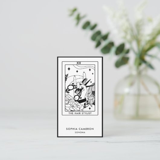 Tarot-Visitenkarte Visitenkarte (Stehend Vorderseite)