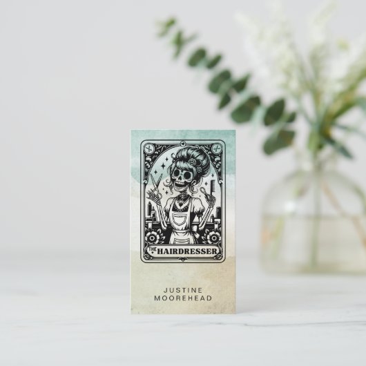 Tarot-Visitenkarte Visitenkarte (Stehend Vorderseite)