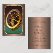 Tarot-Visitenkarten - das Rad des Vermögens Visitenkarte (Vorne/Hinten)
