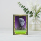 Tarot-Visitenkarten - der Mond Visitenkarte (Stehend Vorderseite)