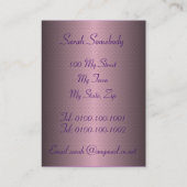 Tarot-Visitenkarten - die Stern-Karte Visitenkarte (Rückseite)