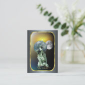 Tarot-Visitenkarten - die Welt Visitenkarte (Stehend Vorderseite)