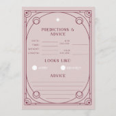 Tarot-Vorhersagen und Ratgeber-Karte Rosa Hinweiskarte (Rückseite)