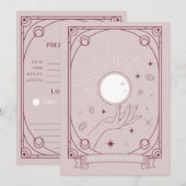 Tarot-Vorhersagen und Ratgeber-Karte Rosa Hinweiskarte (Vorne/Hinten)