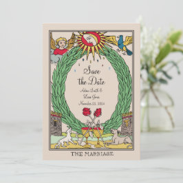 Tarot Wedding Invitation - Tarot Save the Date Einladung