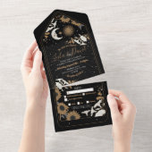 Tarot Wedding & UAWG Sun Moon Aligned Einladung (Abreißen)