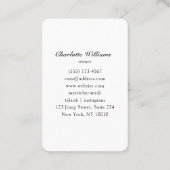 Tarot, Weltwinterkarte Visitenkarte (Rückseite)