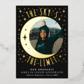 Tarot Witchy Abschluss Foto Announccard Folieneinladung (Vorderseite)