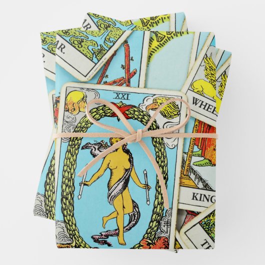 Tarot Wrapping Paper Flat Sheet Set 3 Geschenkpapier Set (Beispiel)