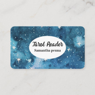 Tarot Yoga Stars Massage Tiefsee Business Card Visitenkarte
