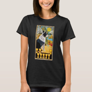 Tarotkarte Acht der Kelche und Hund Kosmische Graf T-Shirt