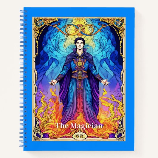 Tarotkarte Der Magier Journal Notizblock (Vorderseite)
