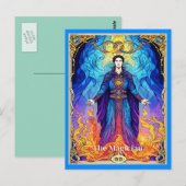 Tarotkarte Der Magier Postkarte (Vorne/Hinten)