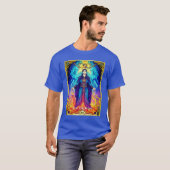 Tarotkarte Der Magier T-Shirt (Vorne ganz)