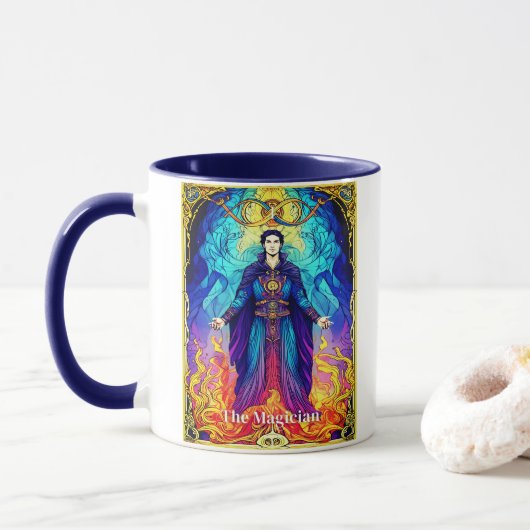 Tarotkarte Der Magier Tasse (Mit Donut)