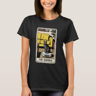 Tarotkarte Die Kaiserin Katze Auf Roboter-Staubsau T-Shirt