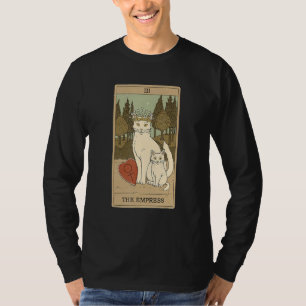 Tarotkarte Die Kaiserin Und Katze Kosmisches Grafi T-Shirt