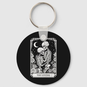Tarotkarte Die Liebenden Skelett Goth Halloween He Schlüsselanhänger