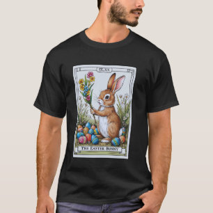 Tarotkarte Glückliches Osterhase Frühling Osterei  T-Shirt